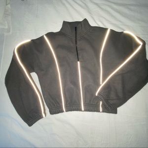 reflective fleece half zip